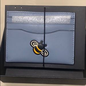COACH bee card holder